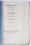Nicolai L.H. Beauty A Novel. 1790 . 