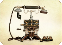Настольный телефонный аппарат «Эйфелева башня». 1902 г.